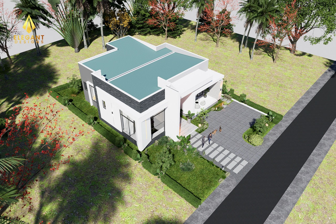 4-Bedroom Ensuite Contemporary House