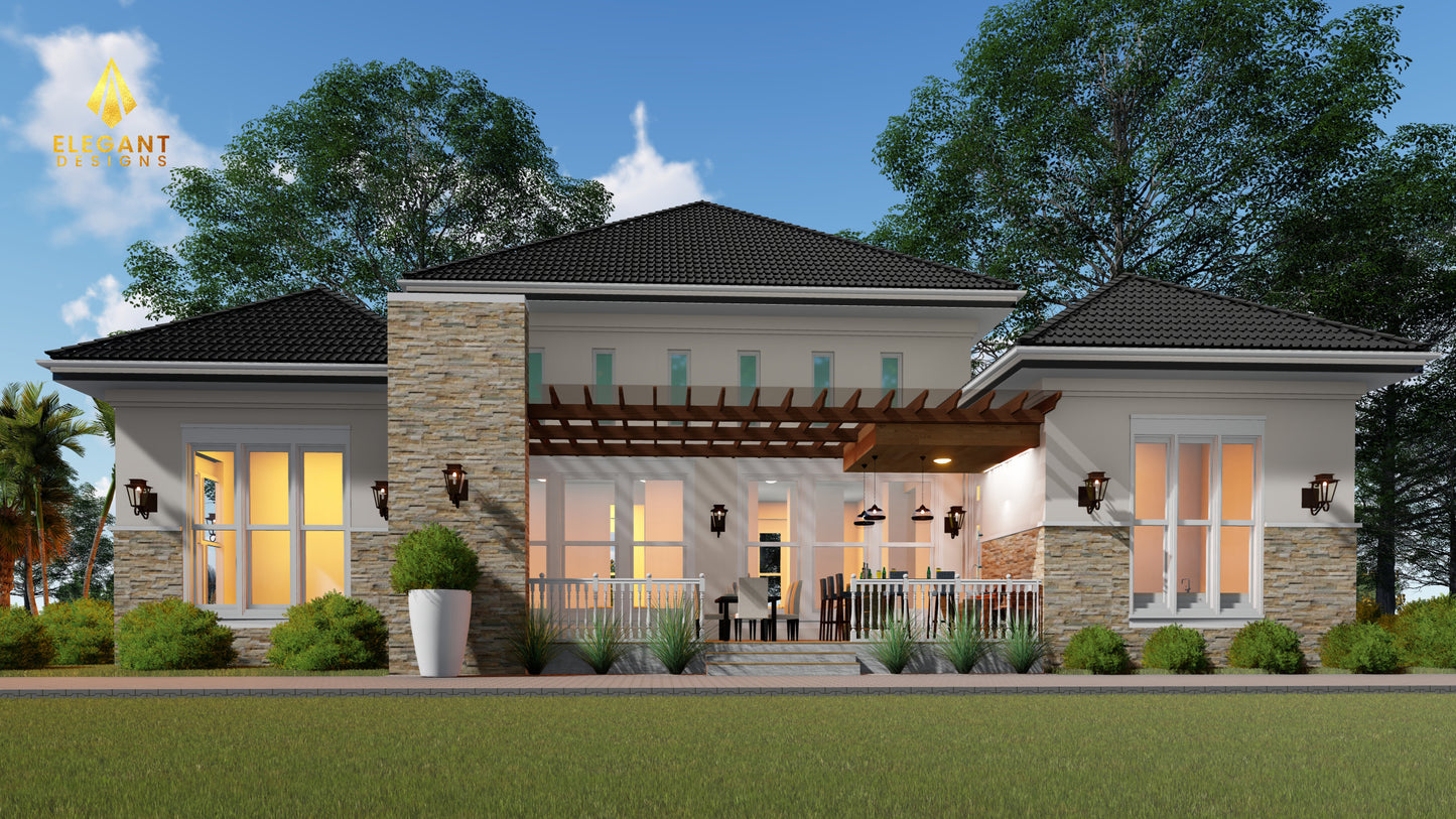 Classical 4-Bedroom House Design