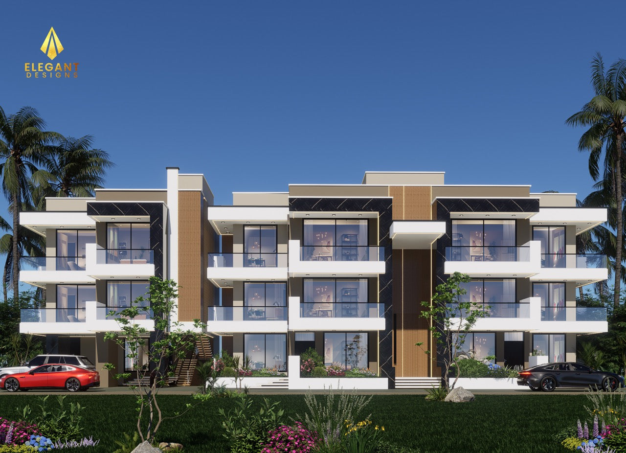 9-Unit Semi-Detached Apartment Building