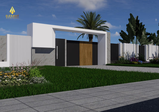 Modern Shield Gate & Fence