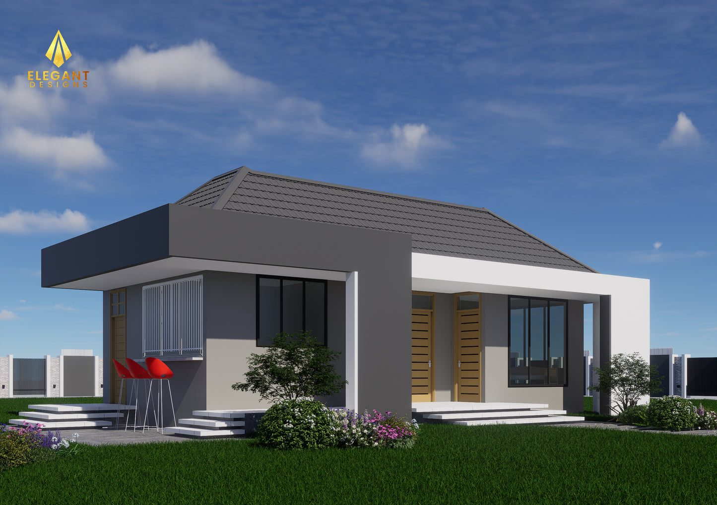 1 Self Bedroom Servant Quarter with Outdoor Kitchen, Laundry and Washroom.