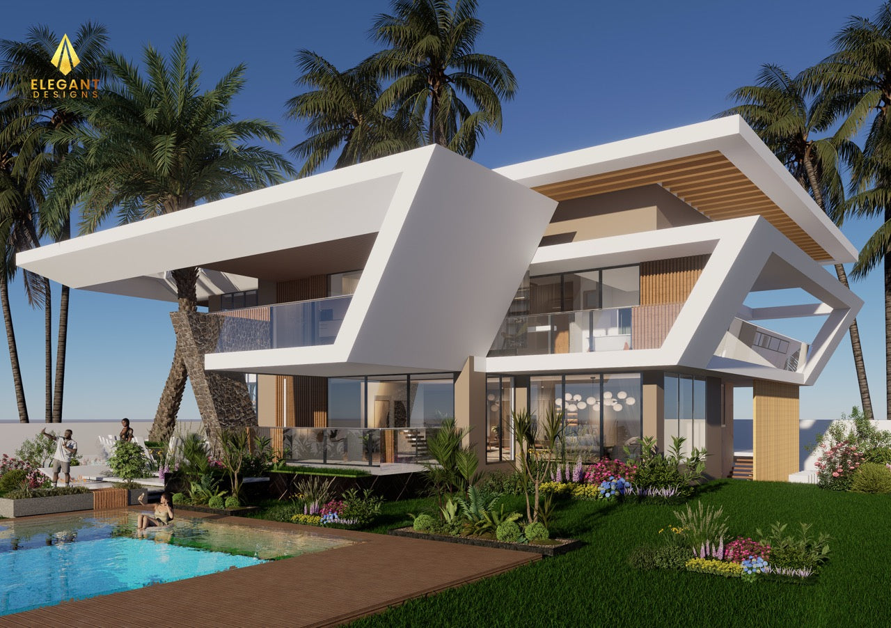 6-Bedroom Ensuite Modern Villa