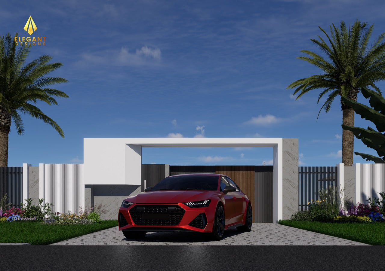 Modern Shield Gate & Fence