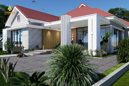 4-Bedroom Ensuite Contemporary House