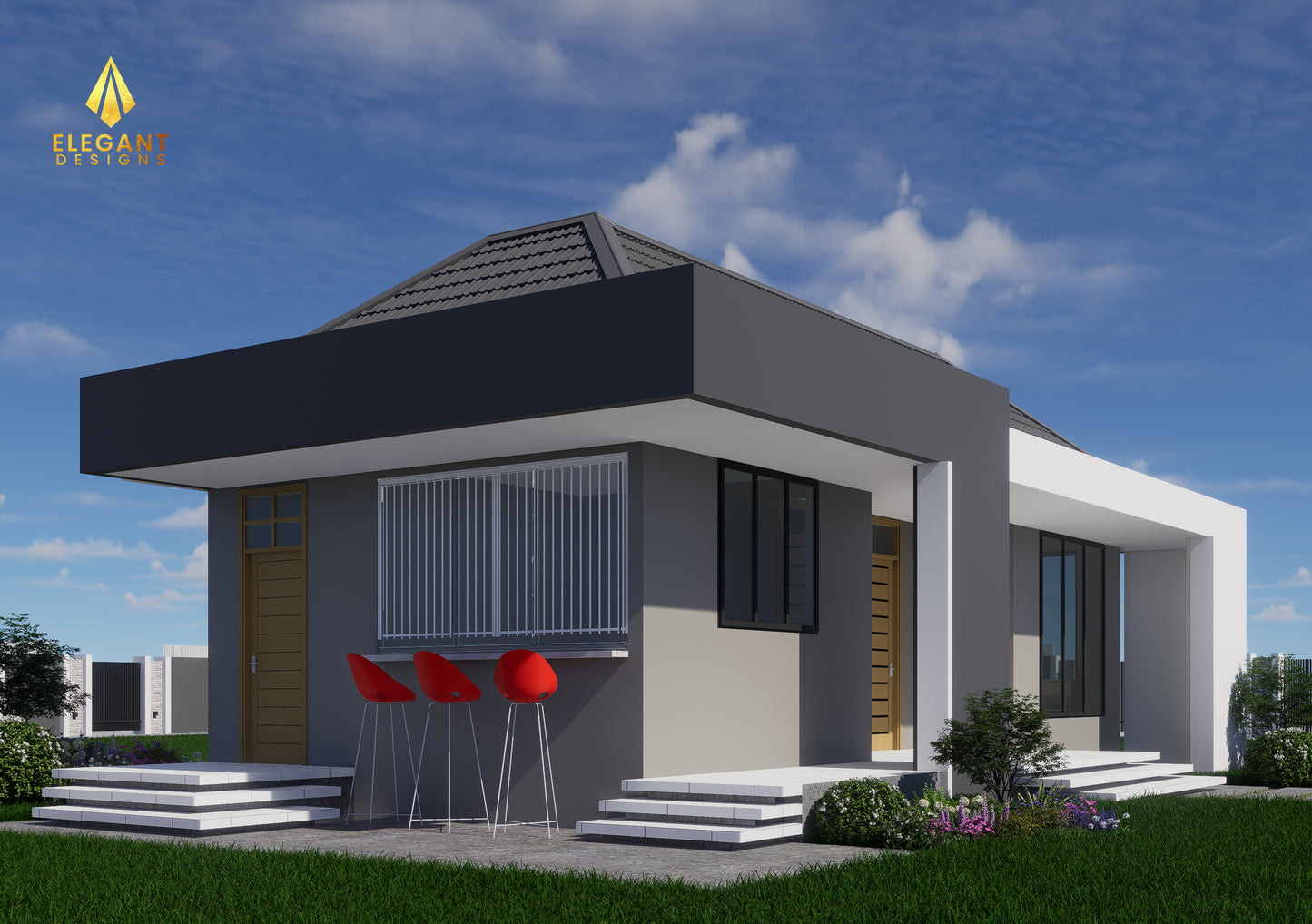 1 Self Bedroom Servant Quarter with Outdoor Kitchen, Laundry and Washroom.