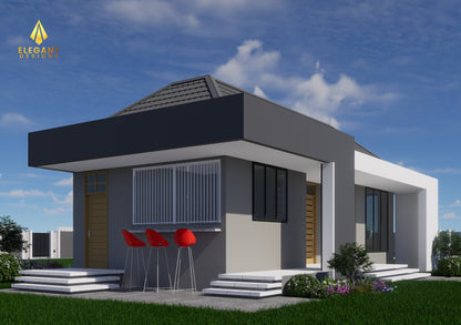 1 Self Bedroom Servant Quarter with Outdoor Kitchen, Laundry and Washroom.