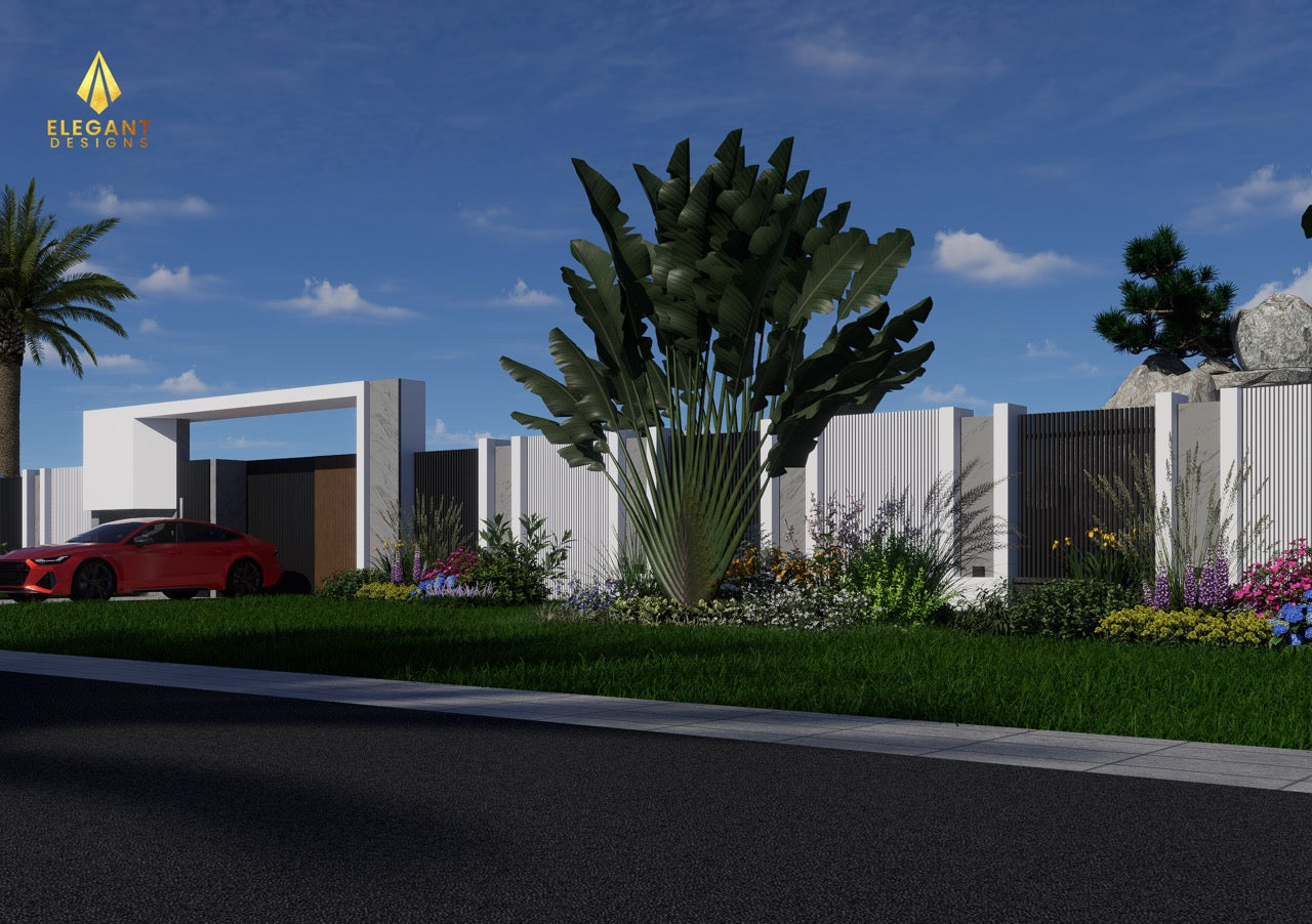 Modern Shield Gate & Fence