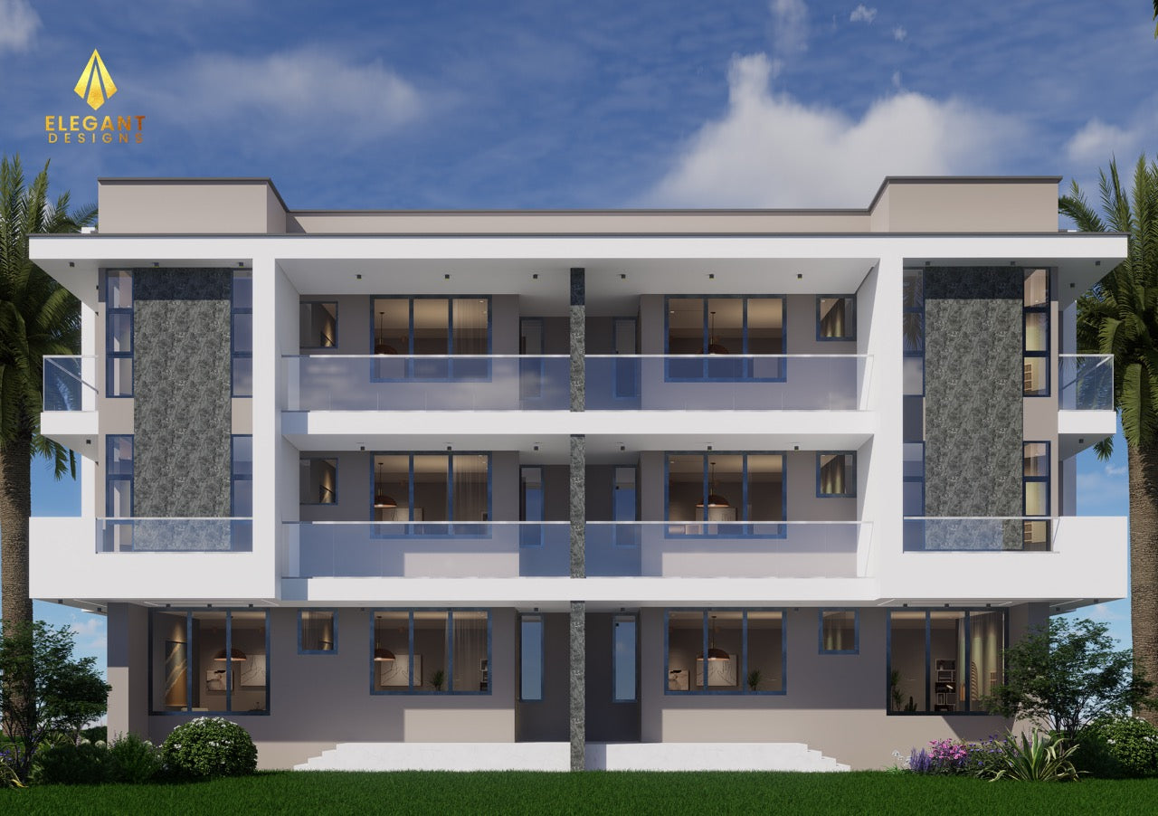 6-Unit Semi-Detached Apartment.