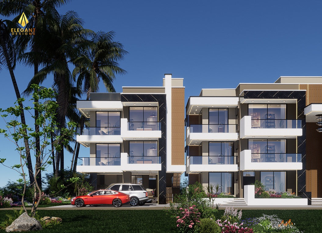 9-Unit Semi-Detached Apartment Building